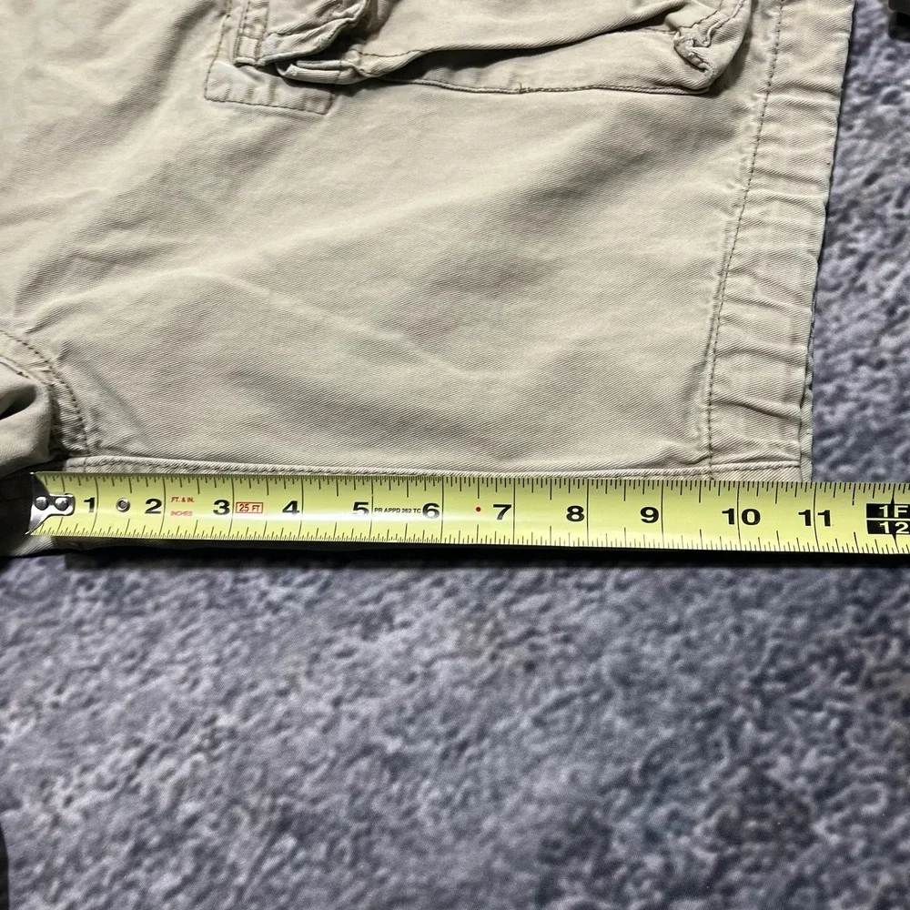 Aeropostale Cargo Shorts Mens 32 Beige Skater‎ Surf Preppy Baggy Vintage Y2K